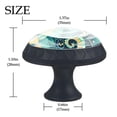 thumbnail image 4 of 4 Pcs Seahorse Knobs for Kitchen Cabinet Cupboard Dresser Bookcase Drawer Pulls Handles Round Home Decor, 4 of 8
