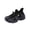 Black, variant on Kids Running Shoes, Kids Shoes, Girls Tennis Shoes, Girls Chunky Athletic Sneakers - Lightweight Breathable Mesh Shoes With Hook & Loop and Lace Up for Toddler & Little Kid, Black US-13C/EU-29