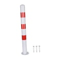 thumbnail image 3 of Poste de bolardo de seguridad de 75 cm de alto, accesorio de barrera de estacionamiento para intersecciones de carreteras, áreas al tráfico Rojo Sin Anillo, 3 of 8