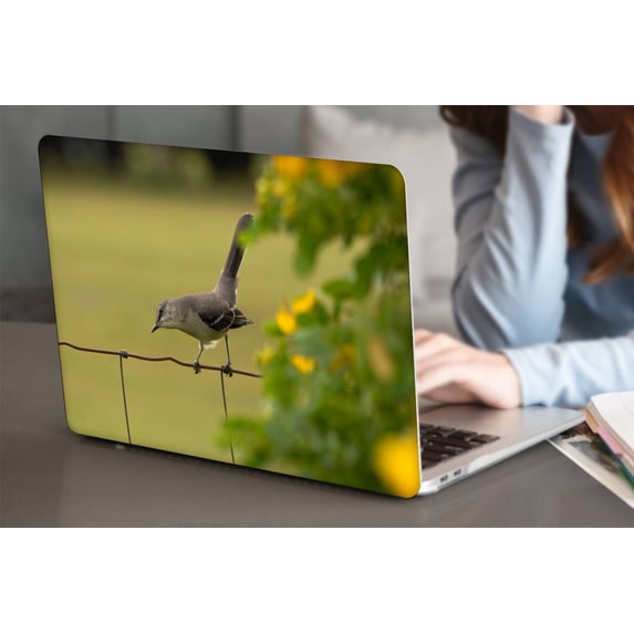 KSK KAISHEK Hard Case Cover Compatible with Old MacBook Air 13" with No Touch No USB-C + Black Keyboard Cover Model: A1466 & A1369( Feather Series 0125)