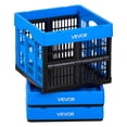 thumbnail image 1 of VEVOR Plastic Collapsible Storage Bins, 25L 3 Packs, Stackable Folding Storage Crates with Handles, Holds 22 lbs Per Bin, Foldable Heavy Duty Containers, Space-Saving Baskets, for Home Organizing, 1 of 9