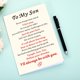 thumbnail image 4 of Tarjeta STVK «Cherish These to My Son» para Pascua, cumpleaños y San Valentín, 4 of 8