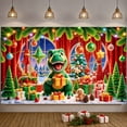thumbnail image 5 of Festive Dinosaur Christmas Decoration Holiday Banner for Kids Party Indoor Celebration Seasonal Decor, 5 of 9