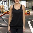 thumbnail image 5 of Womens Sleeveless Round Neck Loose Fit Racerback Yoga Tank Top, 5 of 5