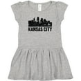 thumbnail image 3 of Inktastic Kansas City Skyline Grunge Girls Toddler Dress, 3 of 5