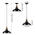 thumbnail image 3 of Industrial Metal Pendant Light, 3 of 7