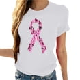 thumbnail image 1 of Yhmxh T-shirts pour Femmes Col Rond Imprimé Poitrine Manches Courtes T-shirt Hauts d'Été pour Femmes Manches Courtes Chemises d'Été sous-Vêtements T-shirts pour Femmes, 1 of 4