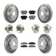 thumbnail image 1 of Transit Auto Front Rear Hub Bearings Assembly Coated Disc Brake Rotors and Semi-Metallic Pads Kit (10Pc) for Car Chrysler 300 Dodge Charger - Left Right Side (Driver Passenger) KBB-112125, 1 of 11