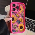thumbnail image 3 of Funda de teléfono anticaída con diseño floral de verano engrosada para iPhone 14, 15, 11, 12, 13, 16 Pro Max, 7 Plus, XS, XR, carcasa trasera de silicona sólida, 3 of 5