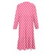 thumbnail image 4 of Vestido infantil de poliéster con estampado de lunares, manga larga, cuello redondo, bolsillos laterales y falda larga., 4 of 6