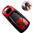 thumbnail image 1 of Carbon Fiber Pattern Car Key Cover Protective Case for Audi A4L A5 Q7 Q5L Key - 1 Piece, 1 of 5