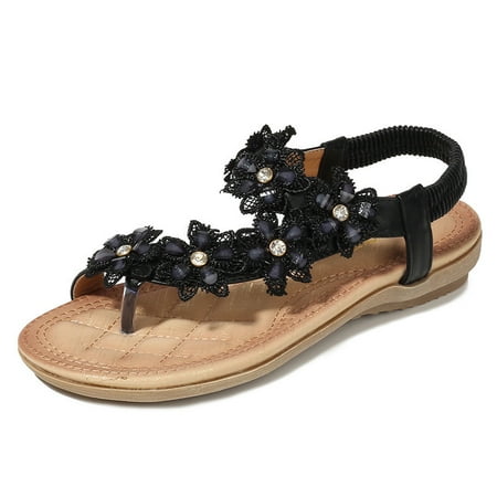

NECHOLOGY Sandals for Women Style Accessories Women s Flip Shoes Flat Fashion Sandals Sandals Casual Women New Size 10 Black 10