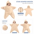 thumbnail image 4 of GiLiling Baby Starfish Onesie Halloween Zipper Hooded Star Suit Newborn Outfit Cute Dress-Up Outfit for Christmas Festival and Baby Party Dressing‑up (Beige, 6-9 Months), 4 of 5