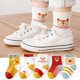thumbnail image 1 of 5 par/lote de Calcetines bonitos para niñas, Calcetines de algodón con rayas de arco iris de otoño para niños, Calcetines para niños pequeños, Calcetines para niños de 1 a 12 años Tan Jianjun unisex, 1 of 2