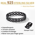 thumbnail image 5 of ChicSilver 925 Sterling Silver Celtic Knot Eternity Band Ring for Women, Vintage Irish Promise Ring 4mm Wide Hypoallergenic Size 4-12, 5 of 9