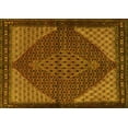 thumbnail image 1 of Ahgly Company Machine Washable Indoor Rectangle Persian Yellow Traditional Area Rugs, 5' x 7', 1 of 4