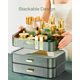 thumbnail image 4 of Organizador de maquillaje Decorcode, tamaño grande, con cajones apilables, color verde, 4 of 6