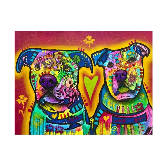 Canvas Wall Art - Dean Russo 'Team Doggo Is Ready' Wall Art for Living Room, Bedroom, or Office Décor by Trademark Fine Art - 19 x 14 Inches