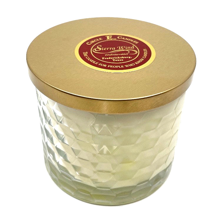 Circle E Candles, Sierra Wind Scent, Medium Size Jar Candle, 17oz, 2