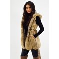 thumbnail image 2 of Chaleco de peluche con cinto Juvenil, 2410 (Beige) beige M, 2 of 6
