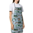 thumbnail image 4 of Easygdp Camping Caravan Apron Waterdrop Resistant with 2 Pockets,Oil Resistant Cooking Kitchen Chef Apron for Women Men, 4 of 7