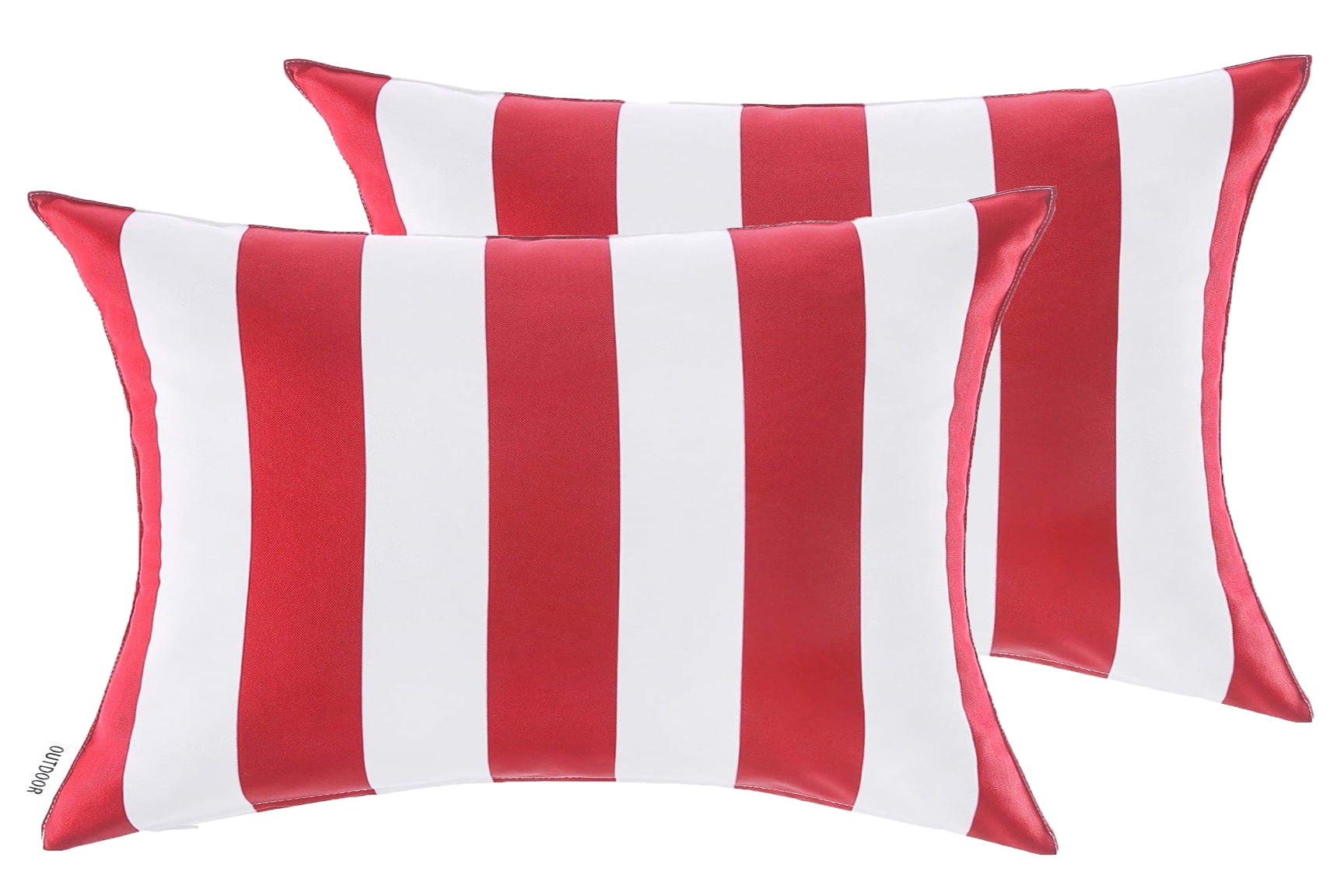 2Piece Outdoor Pillow Covers 12 x 18 inch Patio Decorative Lumbar