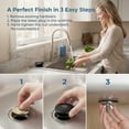 thumbnail image 7 of BlinkLLX 2 Inch Stainless Steel Matte Black Drain Stoppers with Washer, 7 of 7