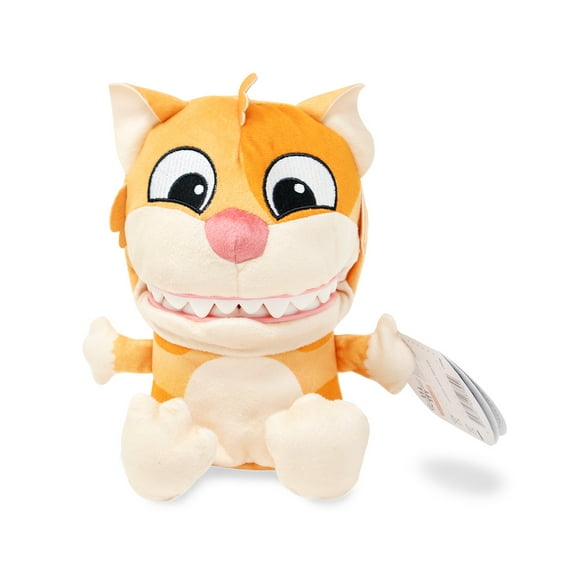 Chatter Chompers Cat Plush 6.3", Interactive Collectible Toy, Funny Sound Effects, Ages 3 