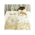 thumbnail image 2 of Solid Leaf Rectangle Cotton Tablecloth Square Soft Home Decor Coffee Table Cover, 2 of 6