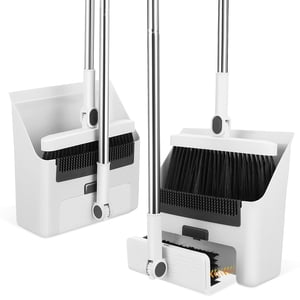 1 Set Broom and Dustpan Broom with Dust Pan Set pliable Broom Set for Cleaning Home Outdoor