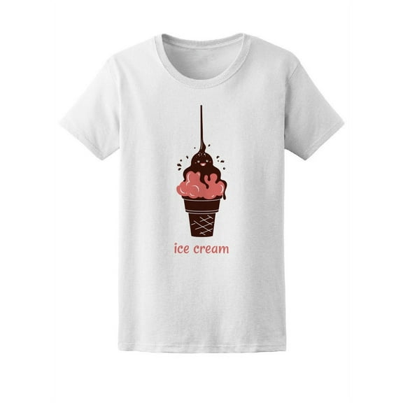 Cool Kawaii Ice Cream T-Shirt Women -Image by Shutterstock, Female Medium