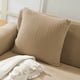 thumbnail image 4 of Funda de almohada cuadrada con cómodas rayas decorativas de grano de maíz y pana suave, 4 of 5