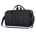 thumbnail image 1 of Bolsa de lona deportiva de gran capacidad con bolsillo húmedo para zapatos, 49x30x25cm a prueba de agua Negro jinwen Paquete deportivo Fitness Gym, 1 of 8