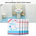 thumbnail image 4 of 10 Uds. Funda Desechable para Asiento Inodoro Almohadillas Papel Higiénico para en Casa Y Baño, 4 of 8