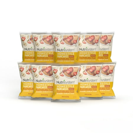 Nutrisystem Homestyle Pancakes, Frozen Breakfast-Ready, 10 Ct