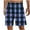 D1-Blue Shorts, variant on WAENQINLA Men's Plaid Print Sleep Shorts with Drawstring Elastic Waist Casual Shorts Loose Fit Housewear Shorts Blue Shorts,Size S-3XL