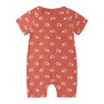 thumbnail image 4 of Odeerbi Clearance Toddler Baby Boys Girls Cute Cartoon Animal Pattern Short Sleeve Double Zipper Romper Jumpsuit, 4 of 9