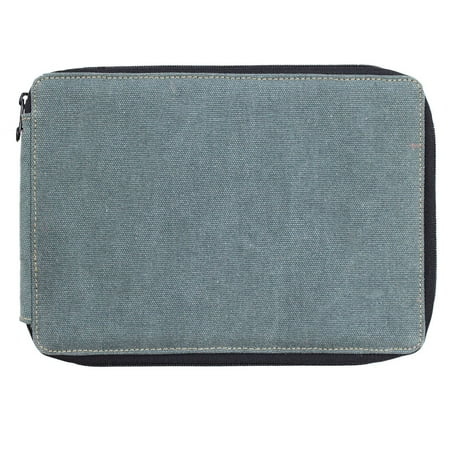 UPC: 0696844258129 | Global Art Canvas Pencil Case  120-Pencil Capacity  Steel Blue