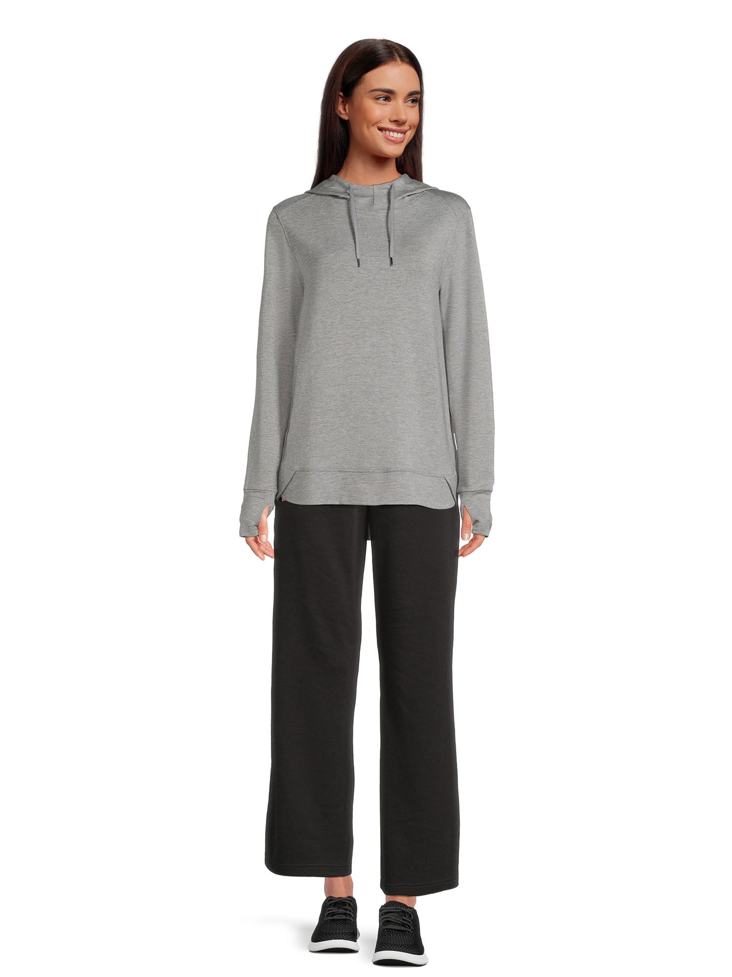 Athletic Works Women's Wide Leg Pants with Side Vents, Sizes XS-XXXL