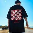 thumbnail image 5 of Nuevas y divertidas camisetas con estampado gráfico de Mahjong para hombre, camisetas casuales de gran tamaño, camisetas de moda de hip hop de verano 2024 de manga corta con cuello redondo, 5 of 5