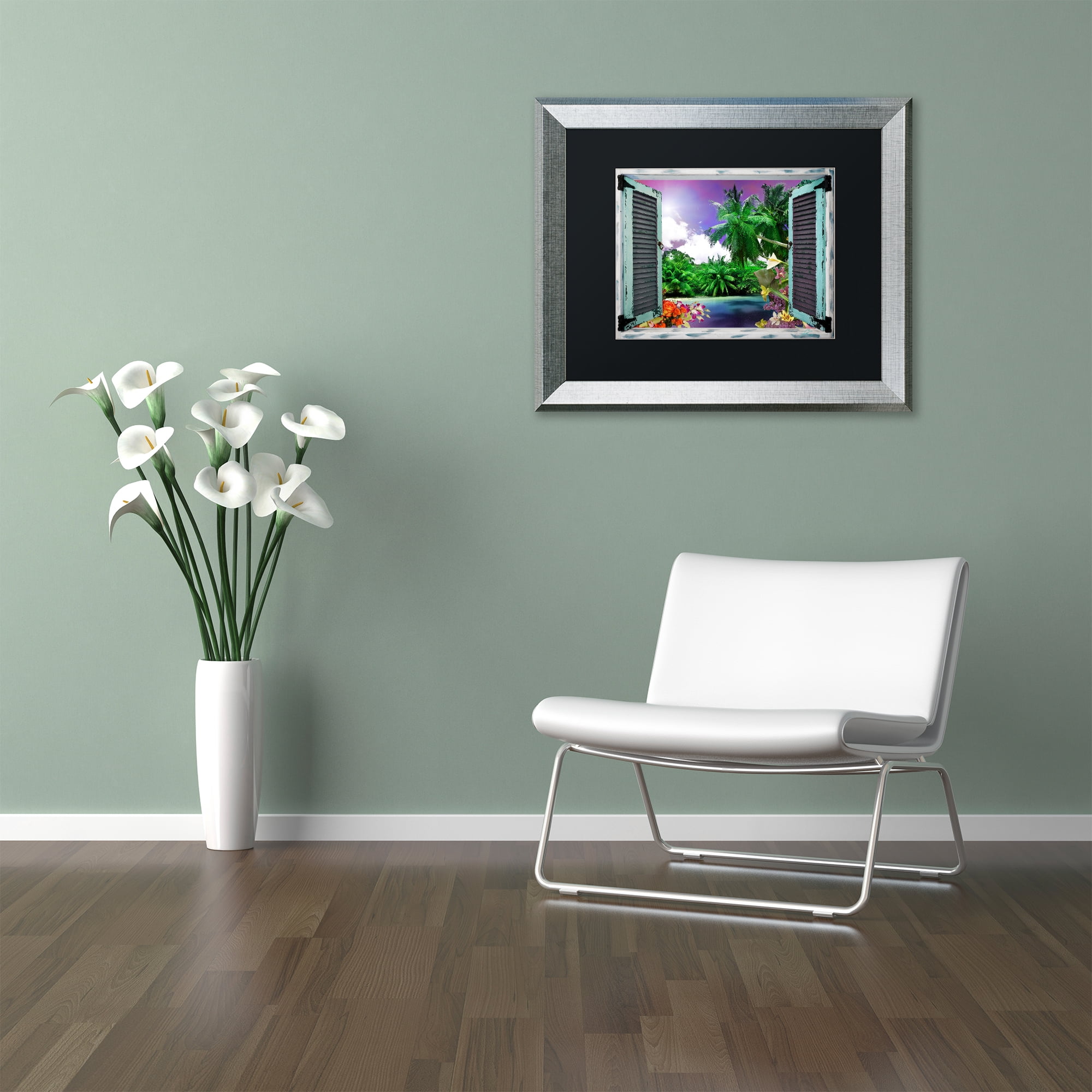 Trademark Art Landscape Framed Art Print, by Leo Kelly