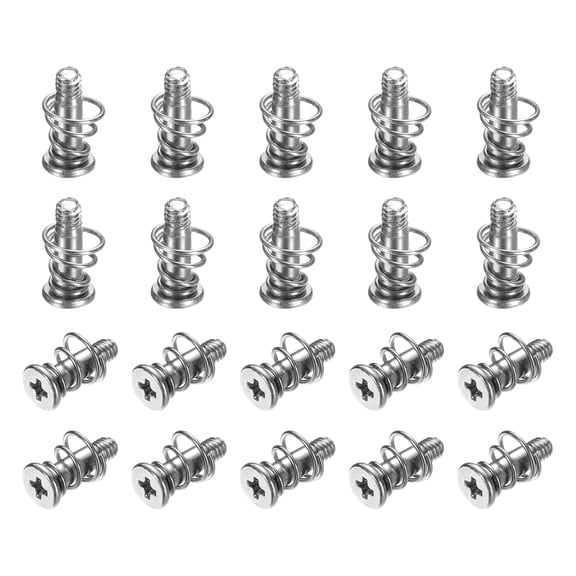 M2.5x9.5mm Spring Screws, 40 Pcs GPU Graphics Card Back Plate Screws for Computer Radiator