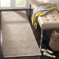 thumbnail image 2 of SAFAVIEH Boston Peter Geometric Cotton Runner Rug, Taupe, 2'3" x 7', 2 of 5