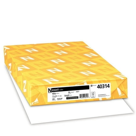 11 X 17 Cardstock - Neenah Exact Index 11 x 17 White Cardstock 110lb Cover 250/Ream