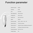 thumbnail image 2 of QualitChoice Single Ear Wireless Headset Accessories Set Audio Accessory Clear Rechargeable Stereo Earphone Kit Birthday Gift white, 2 of 6