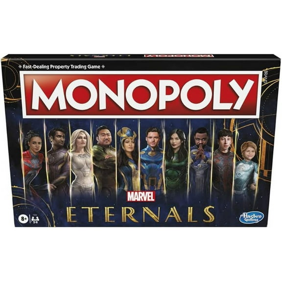 Monopoly: Marvel Studios' Eternals Edition Board Game for Marvel Fans, Kids Ages 8 and Up