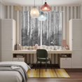 thumbnail image 5 of Grey Oil Painting Kitchen Curtains 84 Inch Length, Contemporary Abstract Art Grommet Top Bedroom Living Room Curtains, Light Filtering Cafe Curtain Drapes 2 Panels Set 104''x84'', 5 of 9