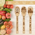 thumbnail image 4 of 6Pcs Bamboo Spoons & Knifes & Forks Flatware for Dessert Witch 60x300mm 6 style 1pc/style 6pcs/set, 4 of 8
