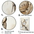 thumbnail image 3 of Designart "The Majestic Owl'S Wise Watch V" Animals Owl Floater Framed Wall Art Living Room, 3 of 5