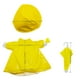 thumbnail image 3 of Set de disfraces de impermeable de estatua de ganso | Impermeable amarillo, paraguas, conjunto de gorro para ganso de césped de 23 pulgadas | Plástico duradero, decoración de patio exterior para, 3 of 6